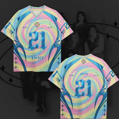 WAVESTEEᵀᴹ Tap Once To Twice 10 Years Anniversary Football Jersey