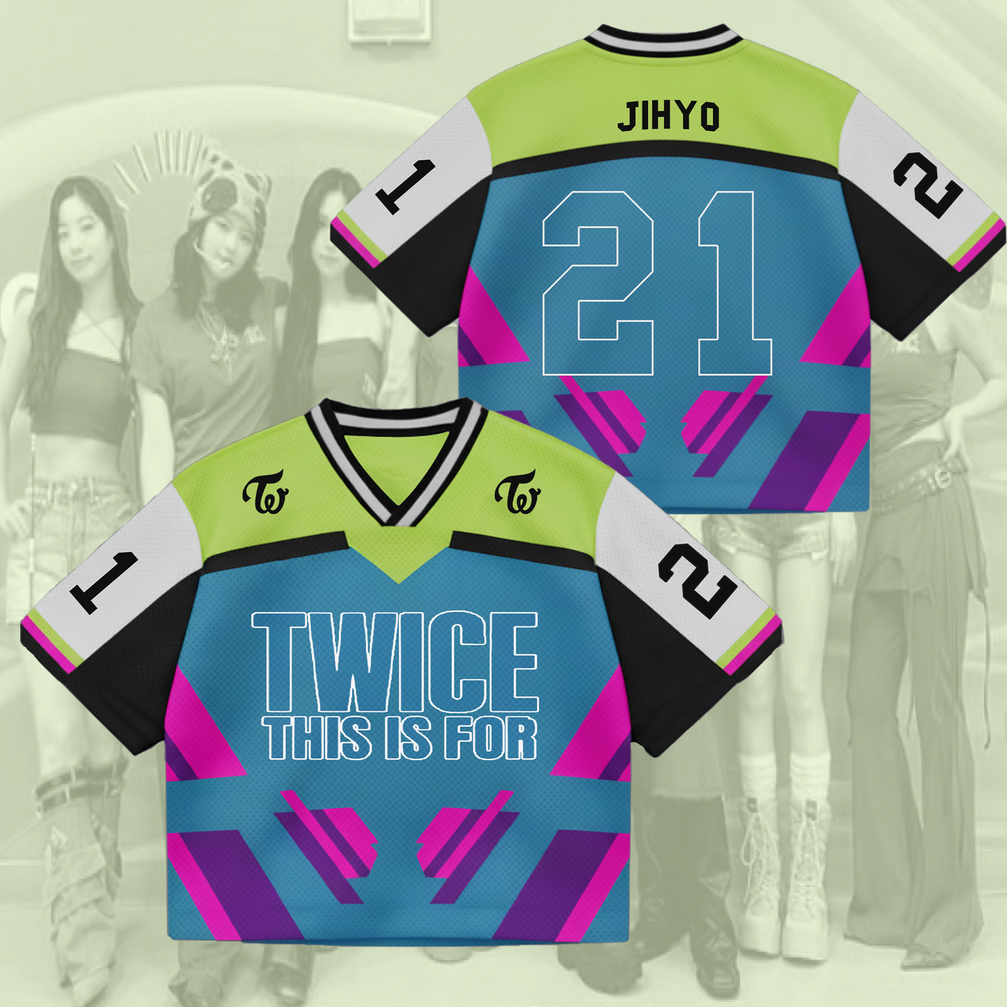 Vibrant This Is For Tour Ten The Story Twice Mixed Mesh Jersey