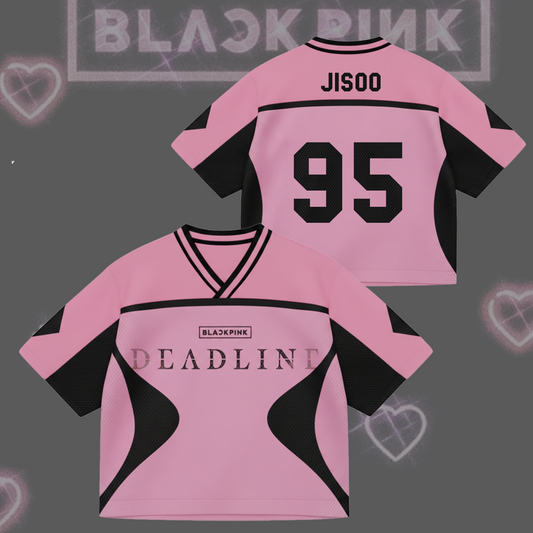 Deadline Album Black Pink Mixed Mesh Jersey Gift For Fans
