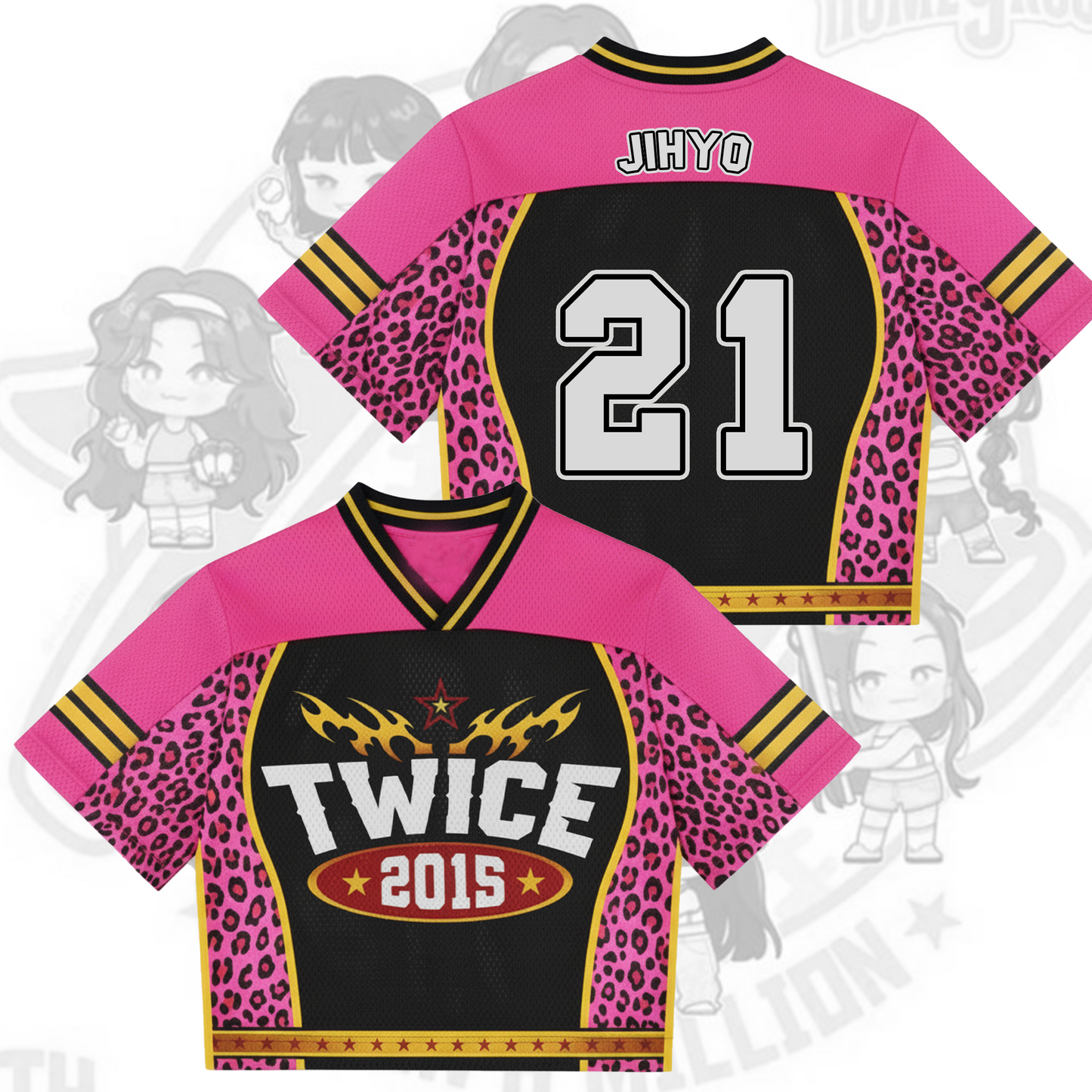 WAVESTEEᵀᴹ Leopard Vibe Mixed Mesh Jersey  Twice Collection