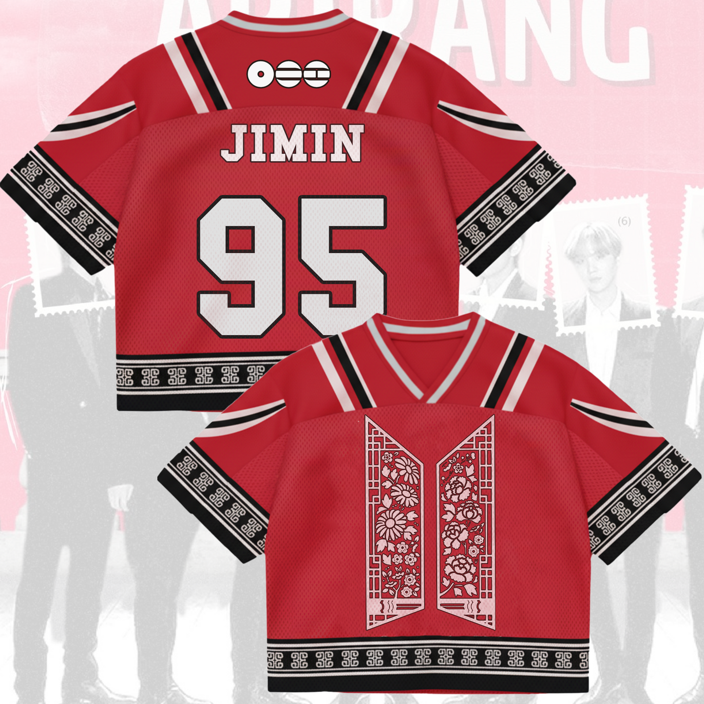Ladylike BTS World Tour Mixed Mesh Jersey Gifts For Army