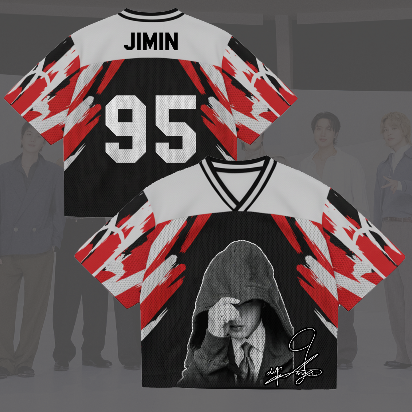 Face To Face BTS World Tour Mixed Mesh Jersey Gift For Fans