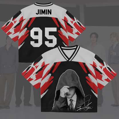 Face To Face BTS World Tour Mixed Mesh Jersey Gift For Fans