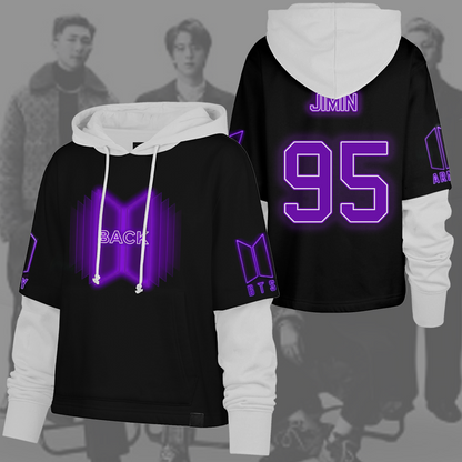 WAVESTEEᵀᴹ Bangtan Boys Back Home Army Shortstop Hoodie
