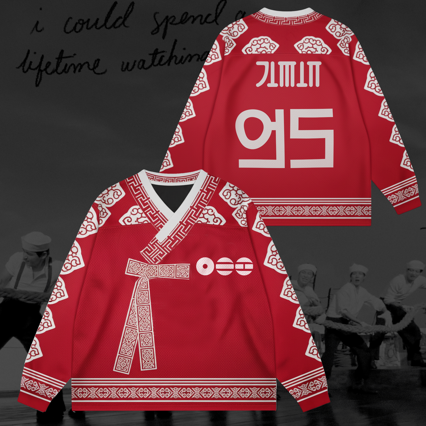The Imperial Bangtan Arirang Tour Hanbok Style Mesh Splicing Long Sleeved Gift For Lovers