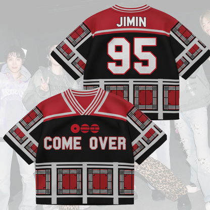 Come Over BTS Door Mixed Mesh Jersey Gift For Fans
