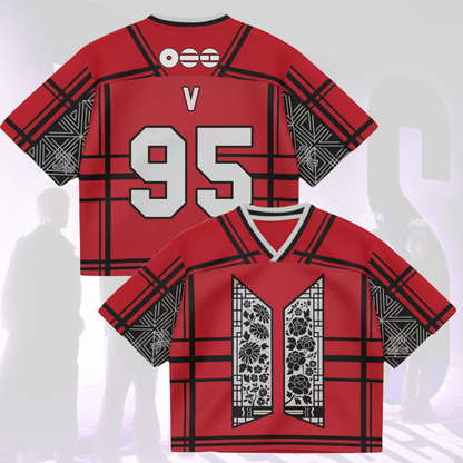 Floral Door BTS World Tour Mixed Mesh Jersey Gifts