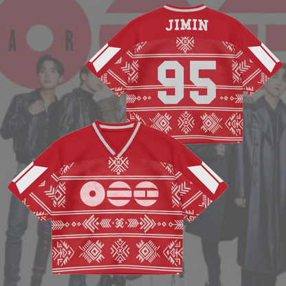 Traditional Arirang World Tour BTS Mixed Mesh Jersey