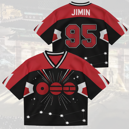 Bangtan Seven Star Tatoo BTS World Tour Mixed Mesh Jersey