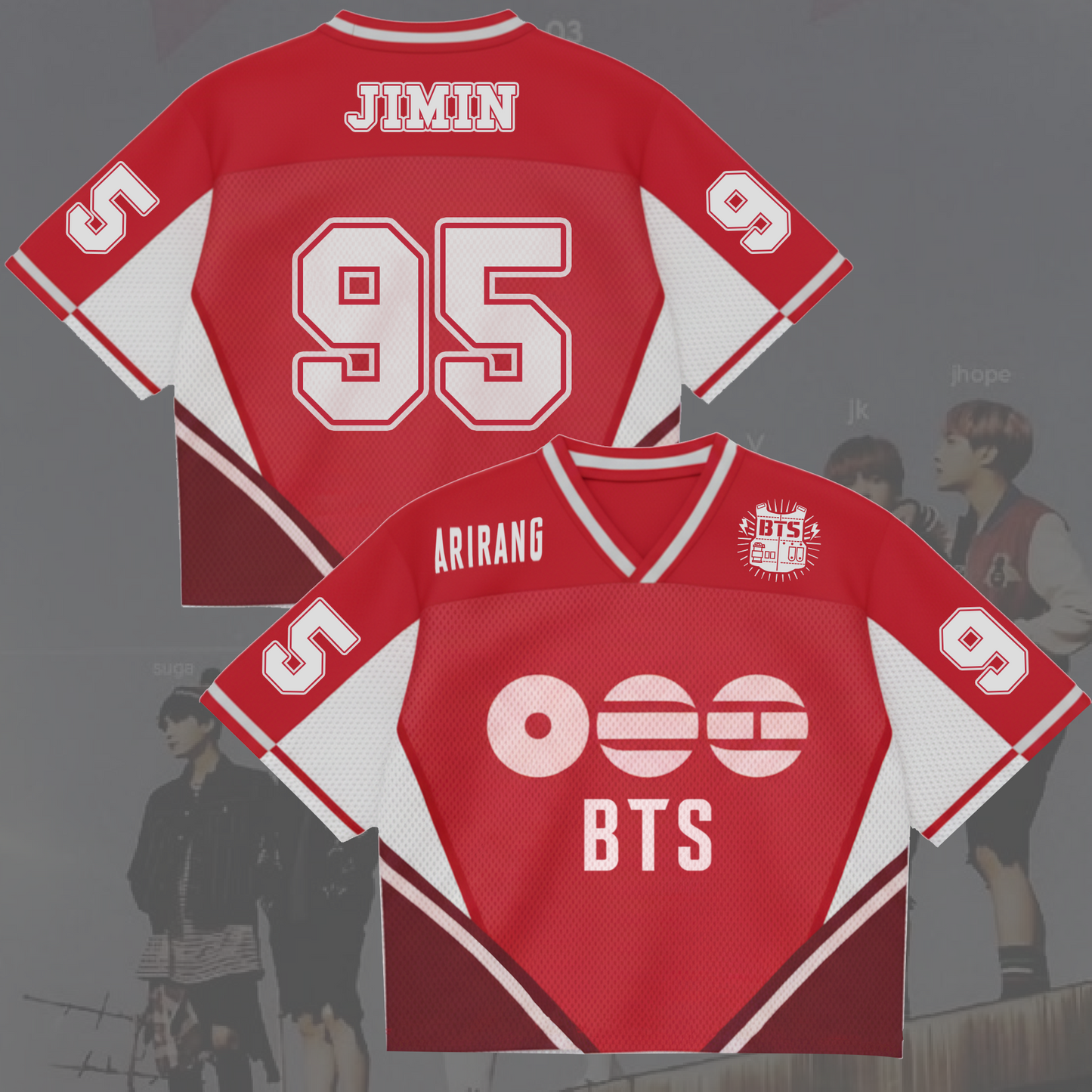 Historic 2026 BTS World Tour Mixed Mesh Jersey