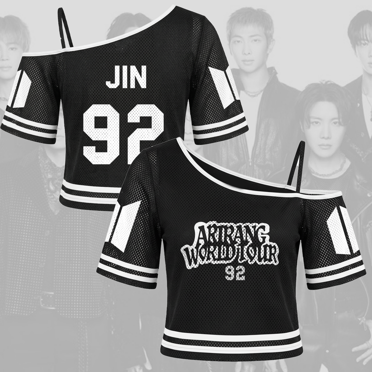 Bangtan Mature Girl Arirang World Tour Off Shoulder Mesh Gift For Army