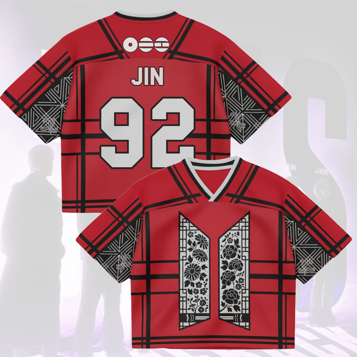 Floral Door BTS World Tour Mixed Mesh Jersey Gifts