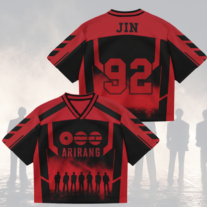Arirang BTS World Tour Mixed Mesh Jersey Gifts For Lovers