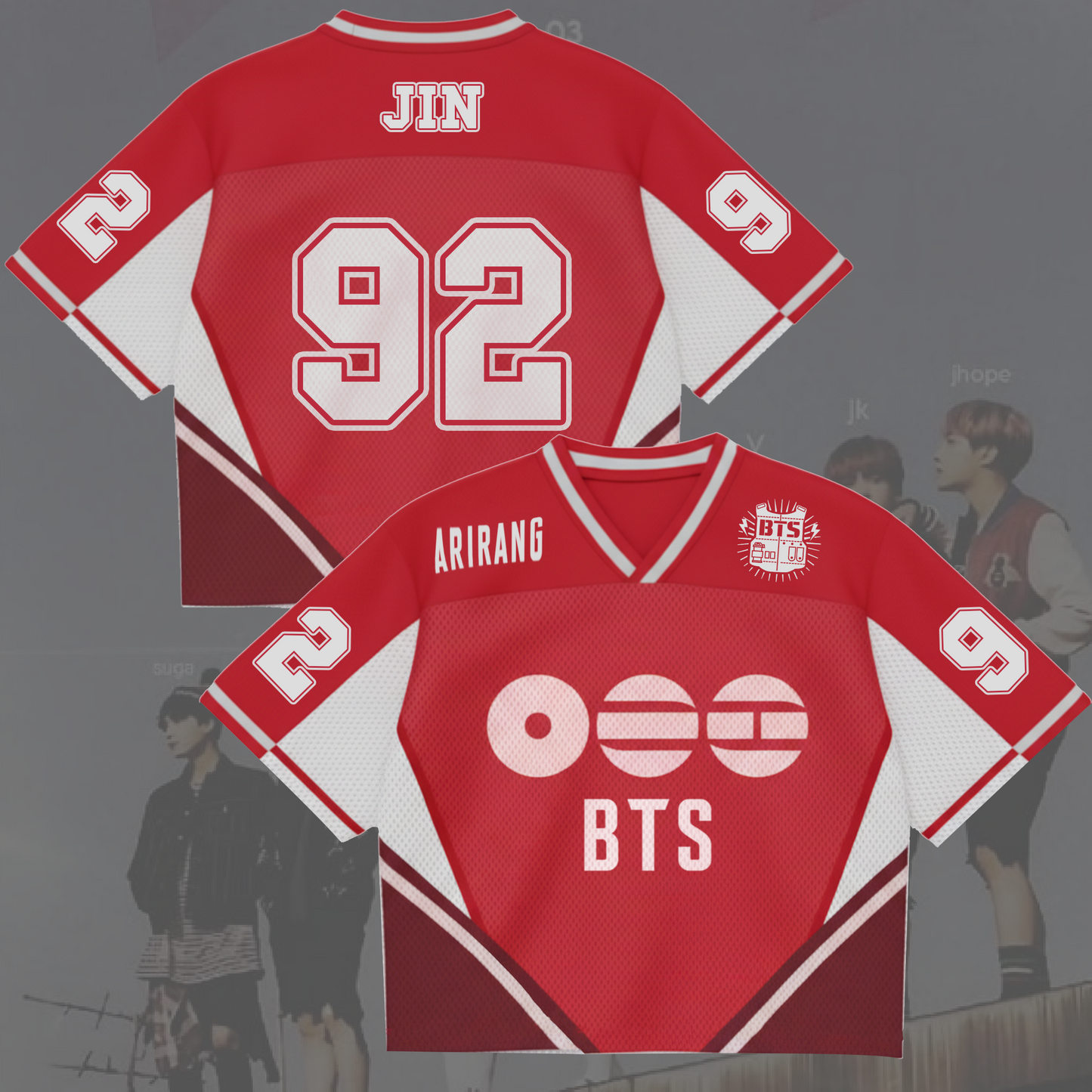 Historic 2026 BTS World Tour Mixed Mesh Jersey