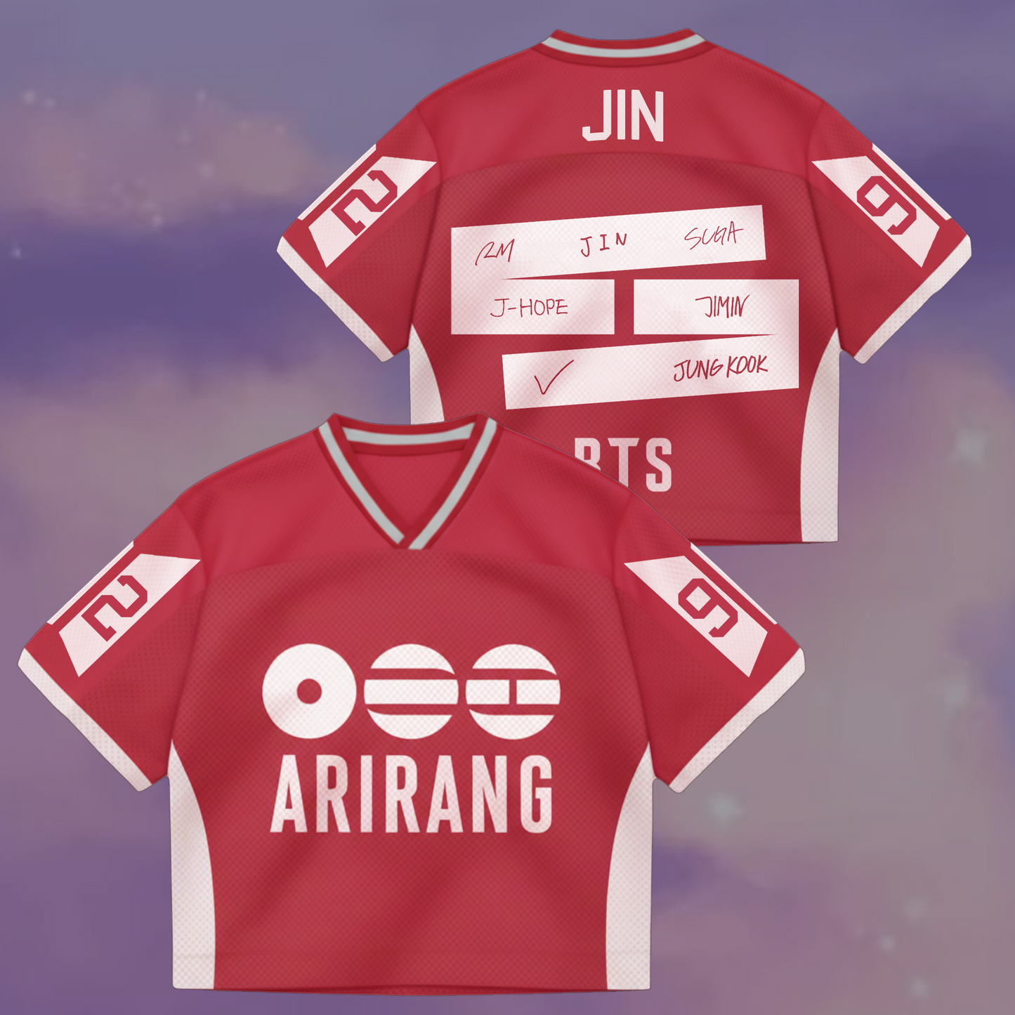 BTS The 5th Album ARIRANG World Tour Mixed Mesh Jersey