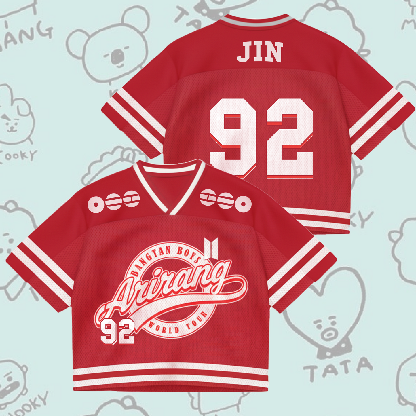 BTS 2026 Arirang World Tour Mixed Mesh Jersey