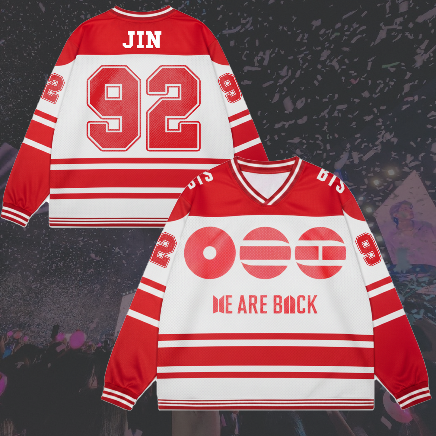 World Tour BTS We Are Back Splicing Long Sleeved Gift For Army