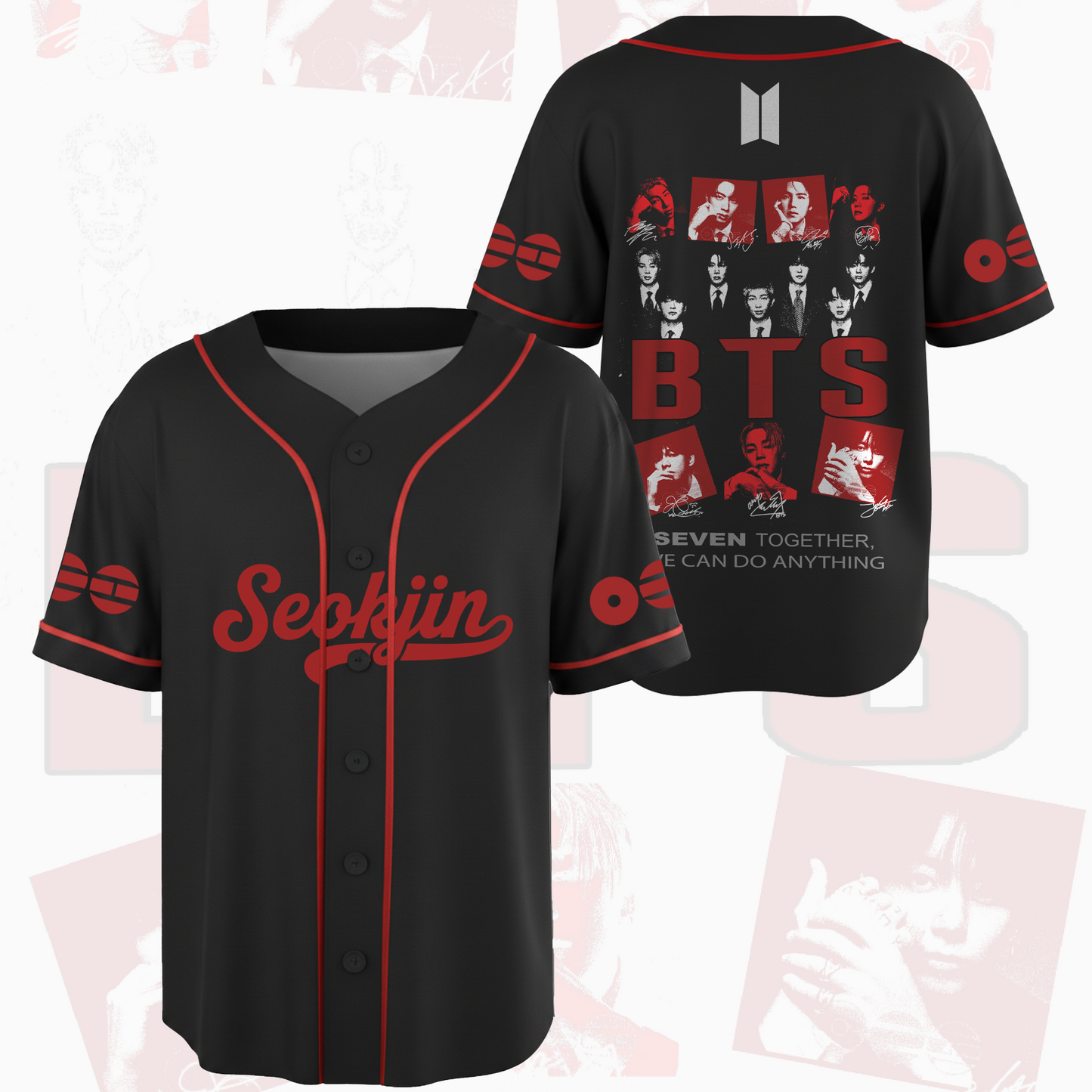 BTS Tour Seven Togehther We Can Do Anything Baseball Jersey