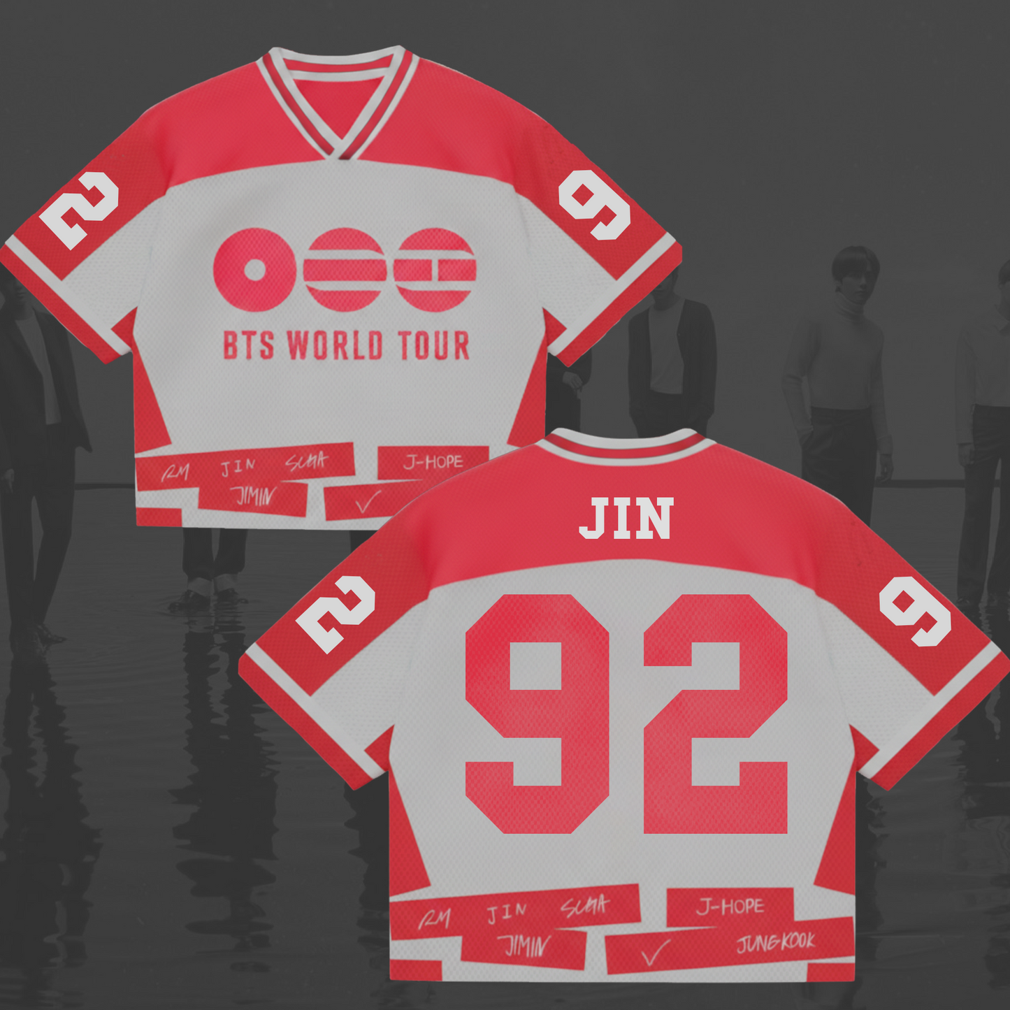 Explosive World Tour BTS Mixed Mesh Jersey Gift For Army
