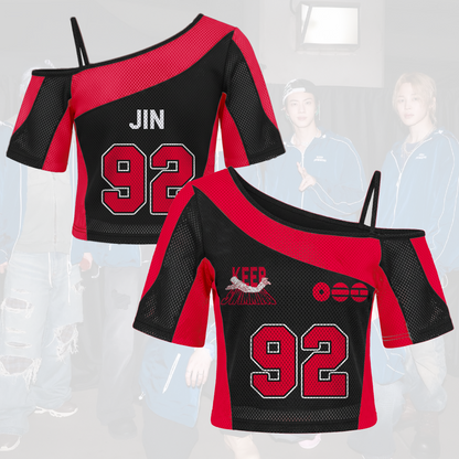 Taehyung V Hip Hop Arirang World Tour Tour Off Shoulder Mesh