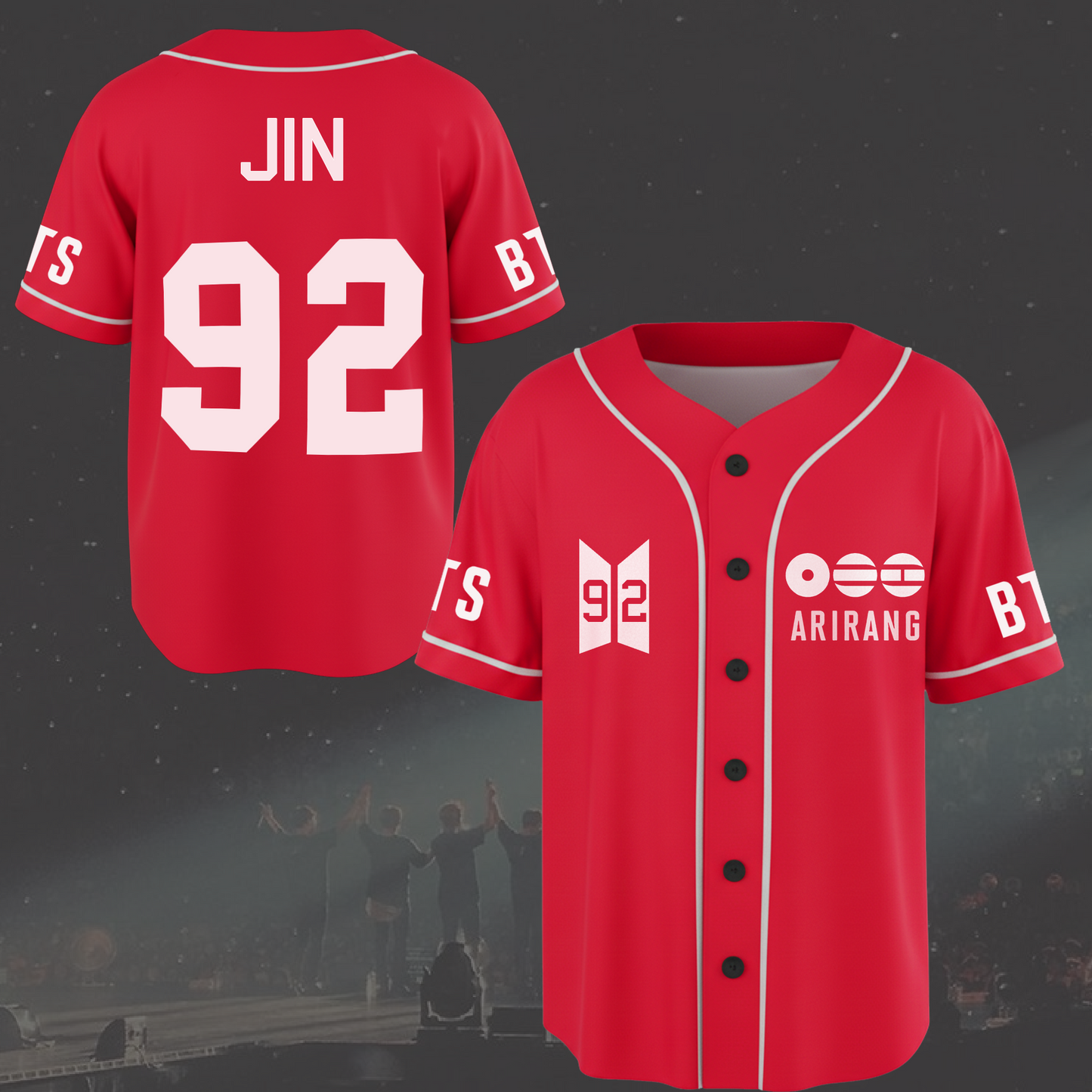 BTS World Tour Arirang Baseball Jersey