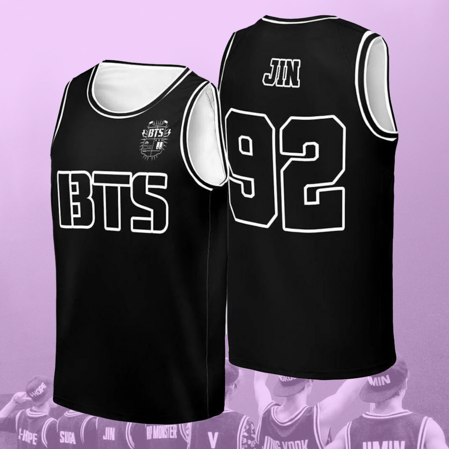 BTS Uniform Sleeveless Jersey Tank Top