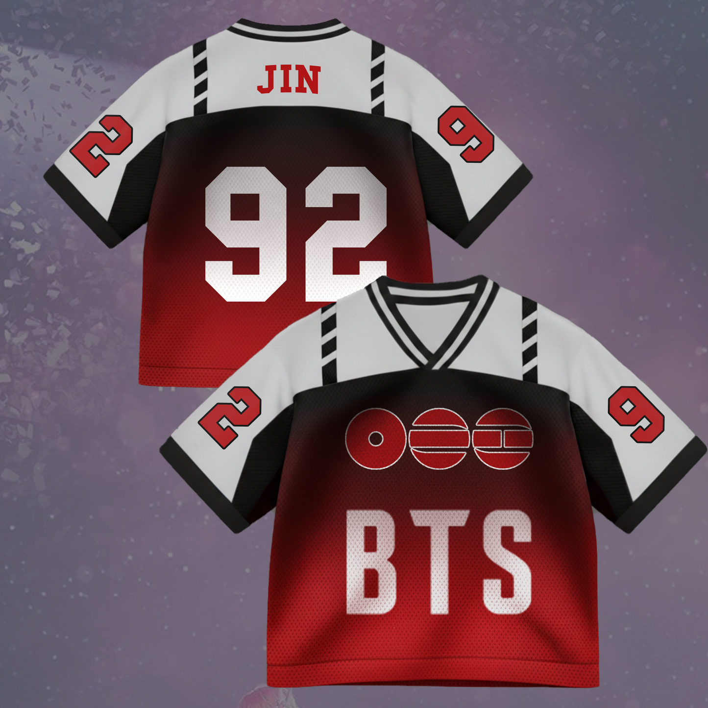 Hot Spring Album BTS Bulletproof Mixed Mesh Jersey Gift For Army