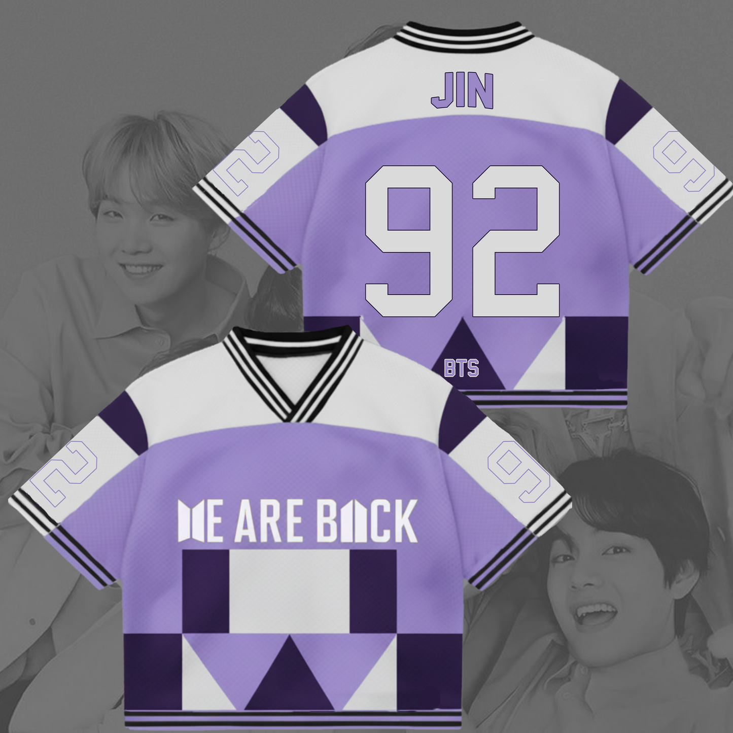 BTS We Are Back Mixed Mesh Fotball Jersey Gift For Lovers