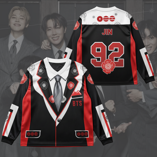 The Full Bloom BTS World Tour Suit Style Mesh Splicing Long Sleeved Gifts