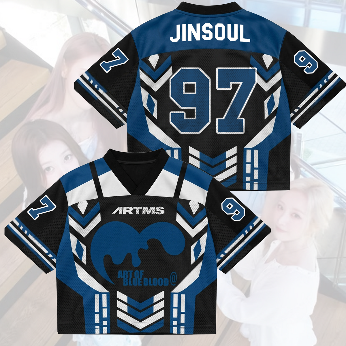 Bold Art Of Blue Blood Tour ARTMS Mixed-Mesh-Trikot Geschenk für Fans