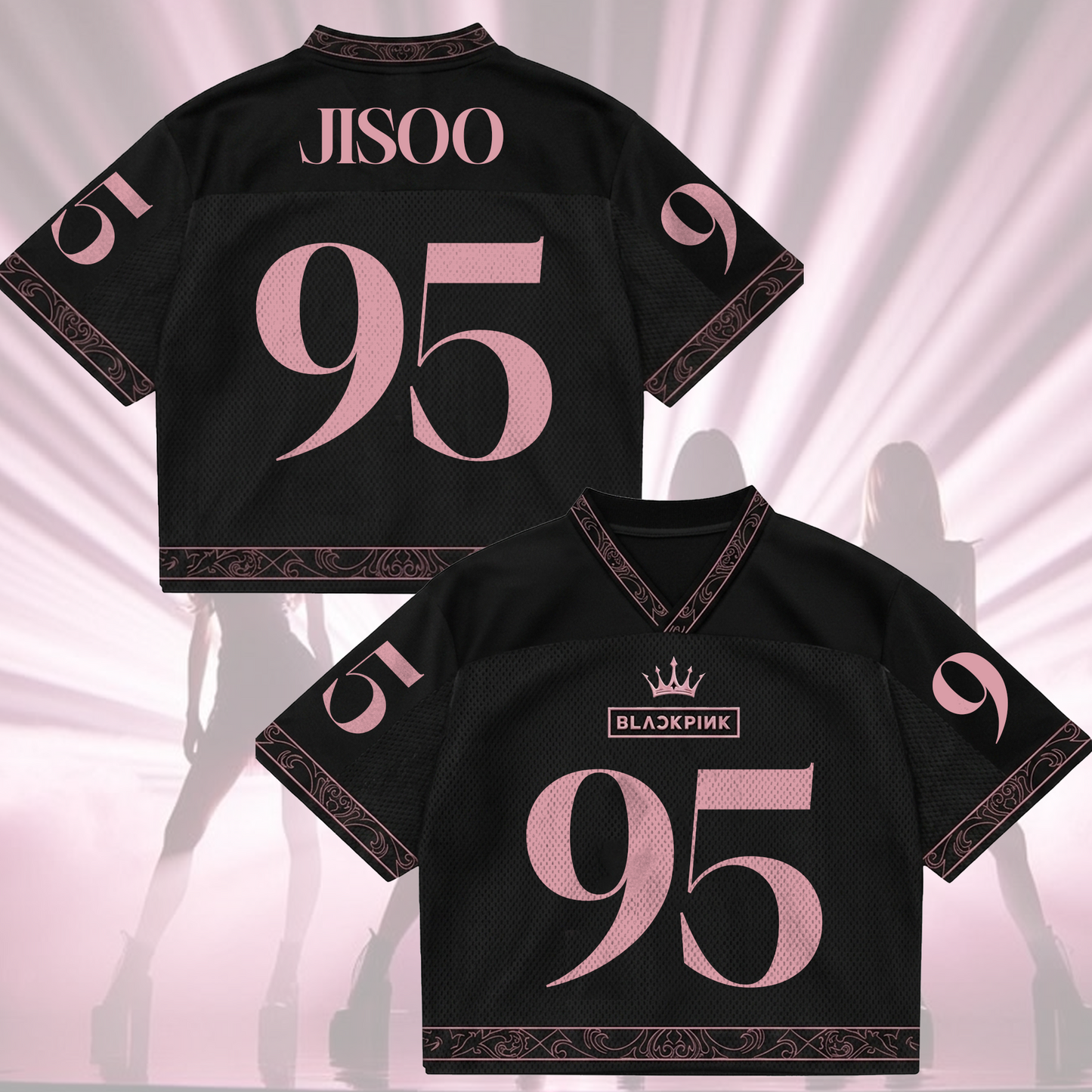 Exclusive Blackpink 10th Anniversary Mixed Mesh Jersey Gift For Fans