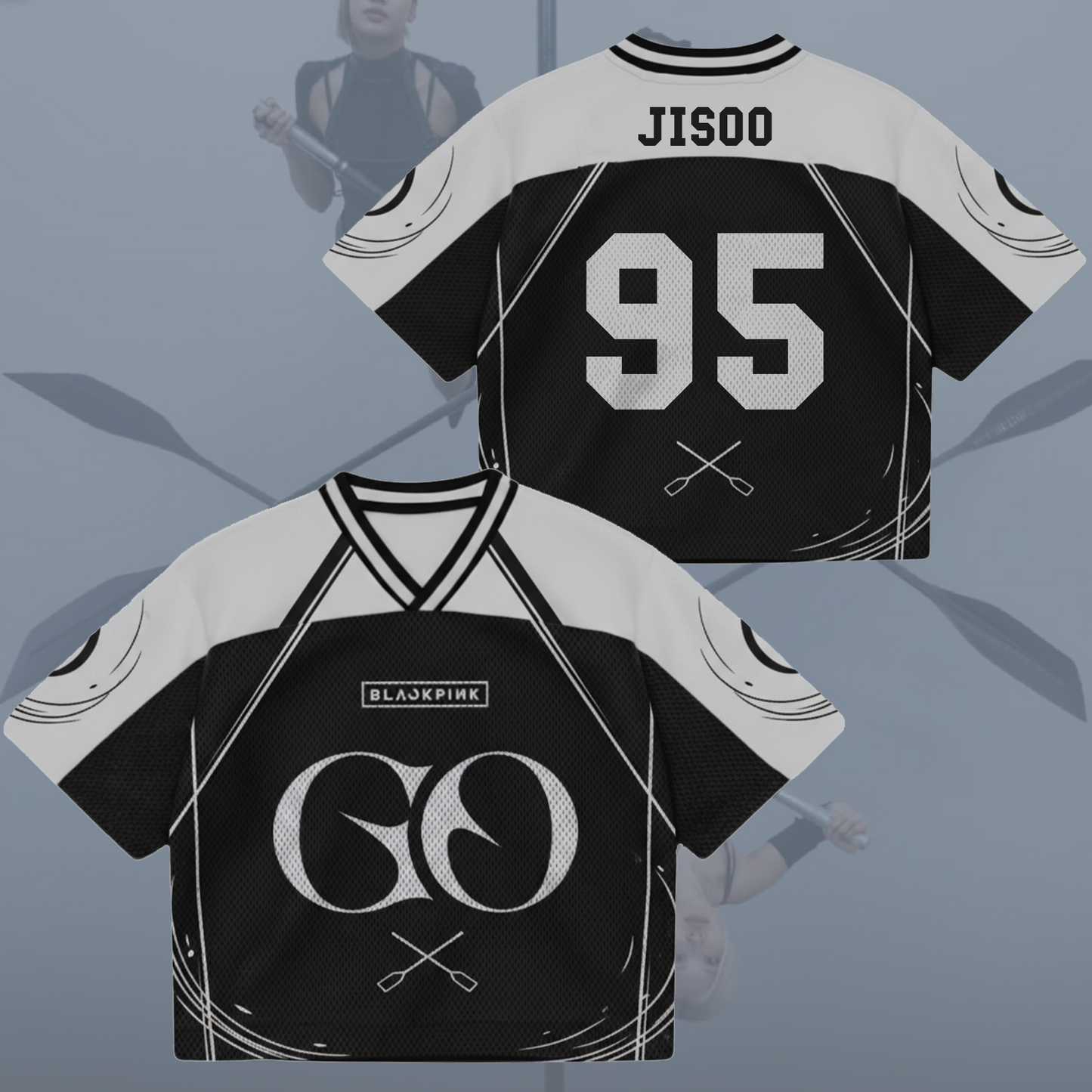 Epic BLACKPINK Go Song New Album Mixed Mesh Jersey