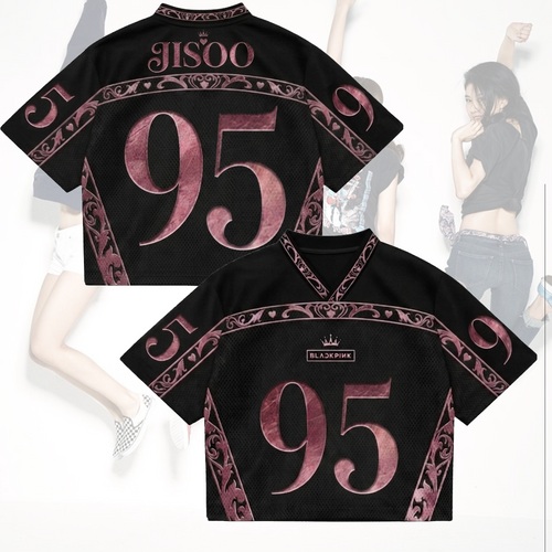 Blackpink 10th Anniversary Royal Style Mixed Mesh Jersey Gift For BLink