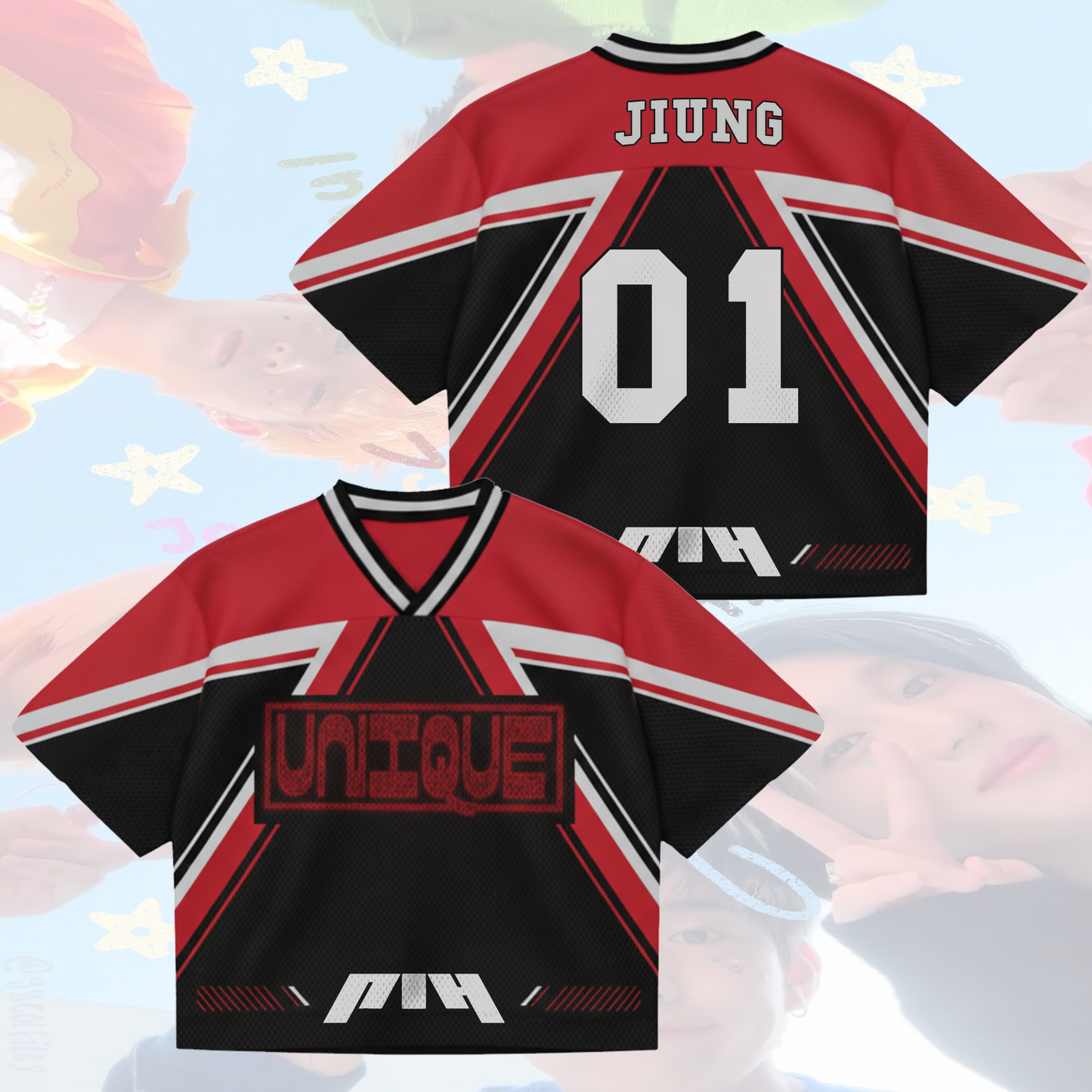 P1Harmony Hero Squad Unique Album Mixed Mesh Jersey Gifts For Fans