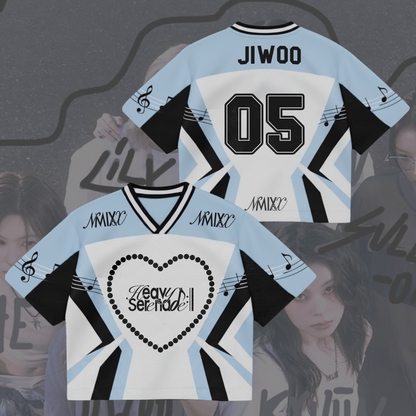 NMIXX Heavy Serenade Album Mixed Mesh Jersey Gift For Fans