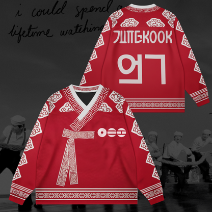 The Imperial Bangtan Arirang Tour Hanbok Style Mesh Splicing Long Sleeved Gift For Lovers