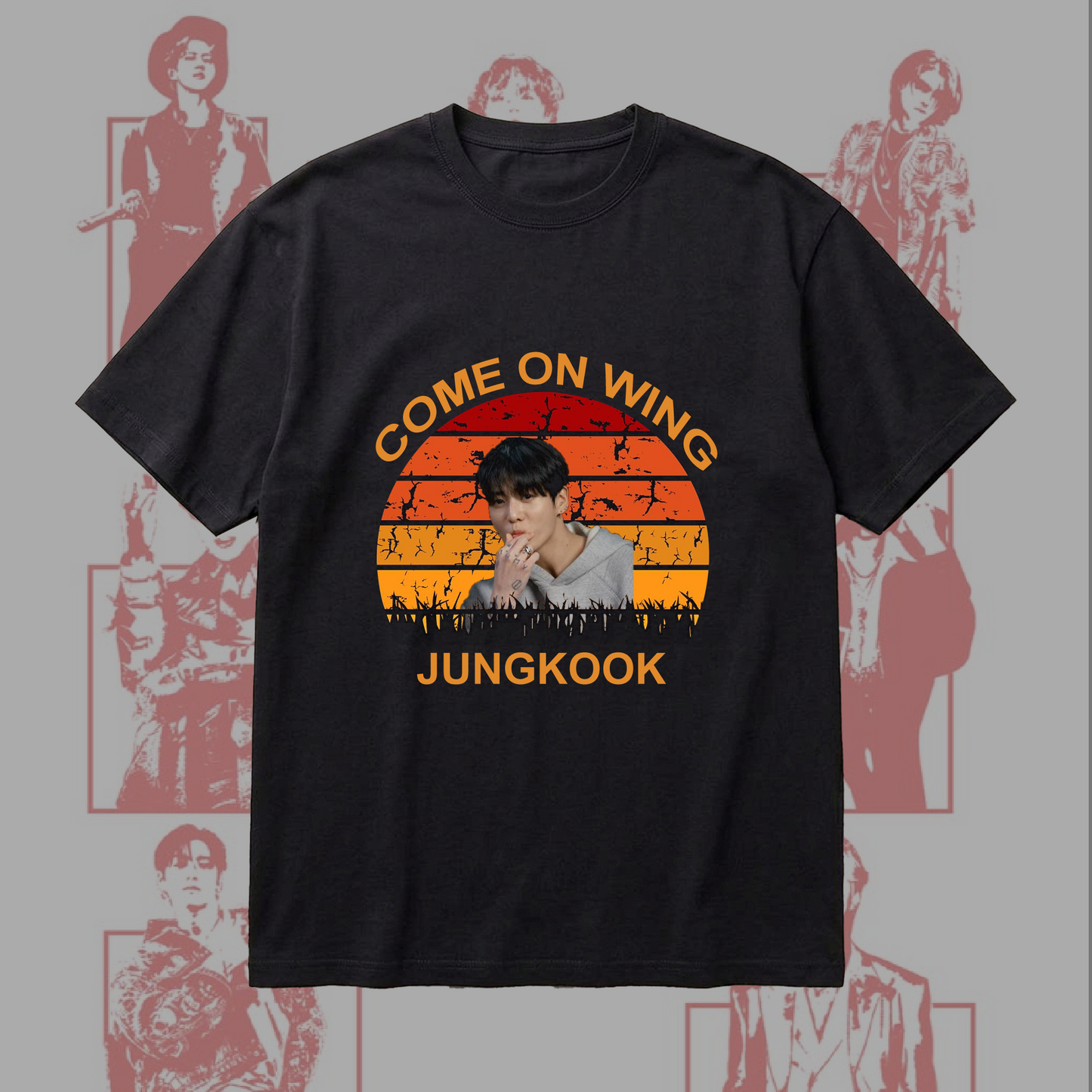 Vintage Bangtan BTS Hot Meme Come On Wing Shirt Gifts For Fan