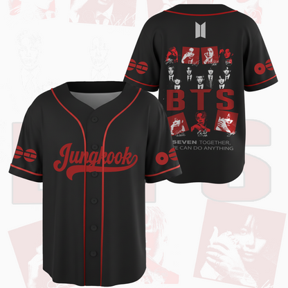 BTS Tour Seven Togehther We Can Do Anything Baseball Jersey