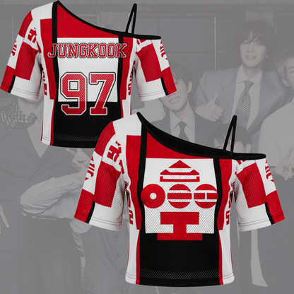 Sacred Bell Arirang BTS Album Off Shoulder Mesh