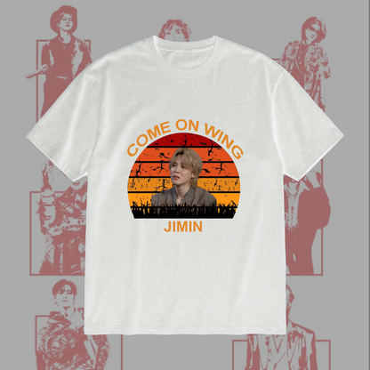 Vintage Bangtan BTS Hot Meme Come On Wing Shirt Gifts For Fan