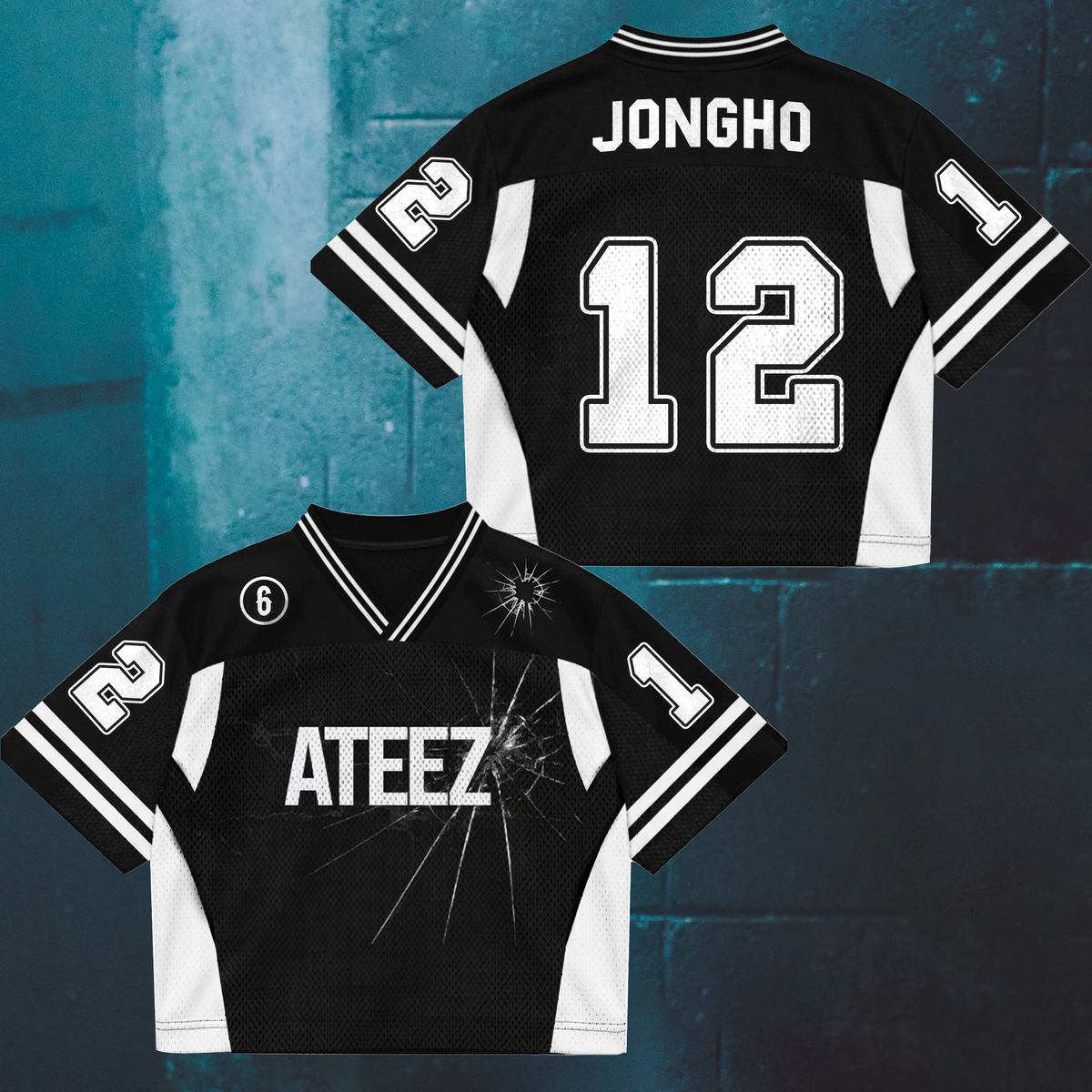 Sporty Chic ATEEZ Golden Hour Part 6 Mix Mesh Jersey Gifts For Fans