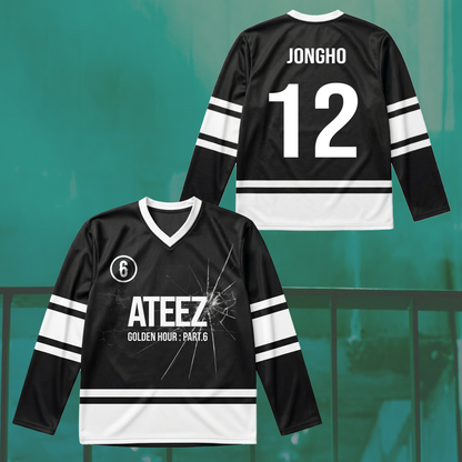 Ateez Golden Hour Part 6 Hockey Jersey Gift For Atiny