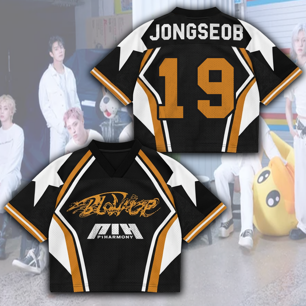 CreepEye Horror Haven P1harmony Mesh-Trikot Fan-Edition