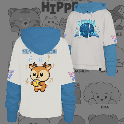 WAVESTEEᵀᴹ  Seventeen Say The Name 8bit Pixel Edition Shortstop Hoodie