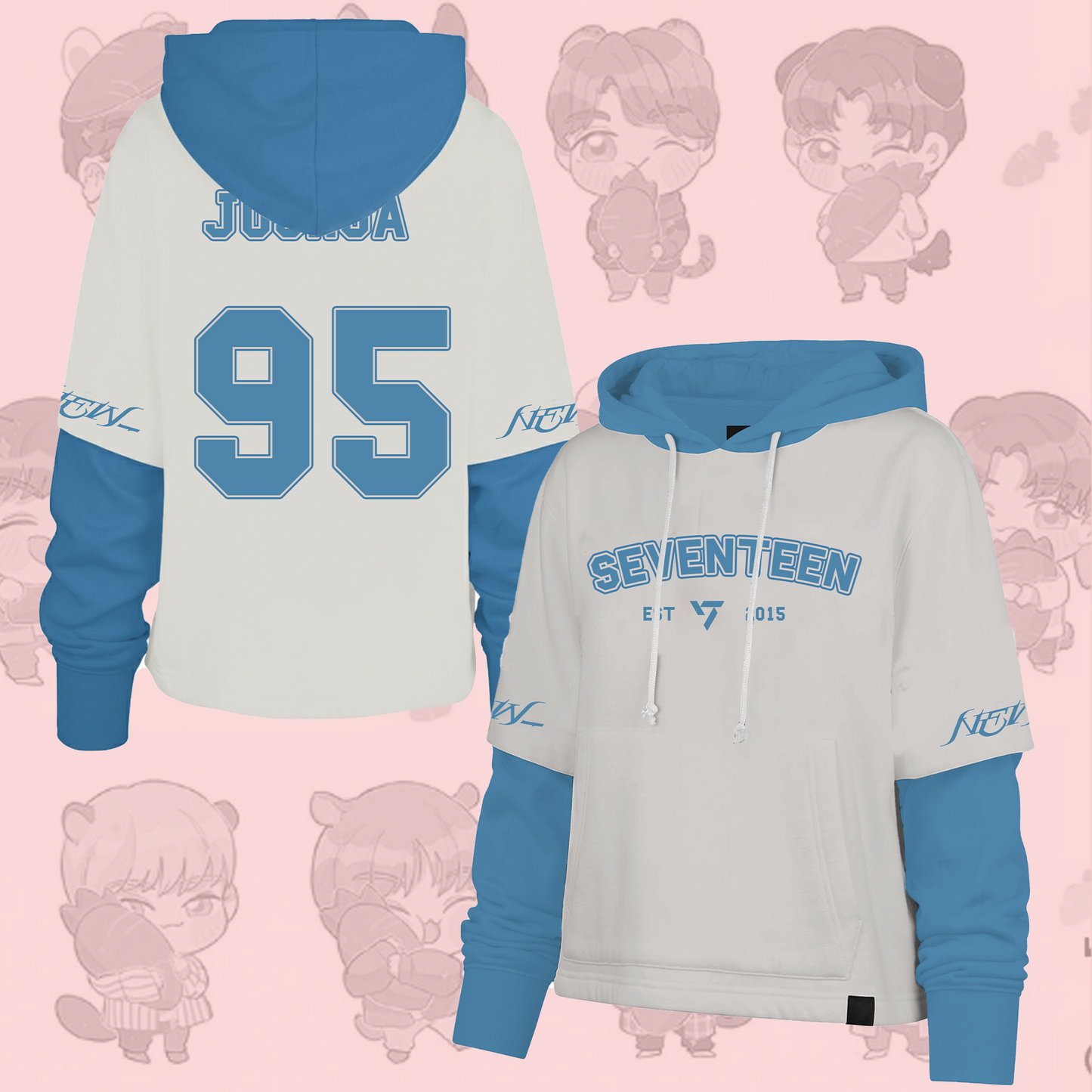 WAVESTEEᵀᴹ Seventeen New World Tour Shortstop Hoodie