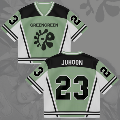 GREENGREEN Album Cortis 2026 Mixed Mesh Jersey Gifts