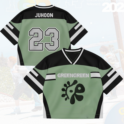 Cortis AlbumGREENGREEN Mixed Mesh Jersey