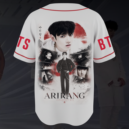 All Eras Jungkook Arirang World Tour BTS Baseball Jersey Fan Edition