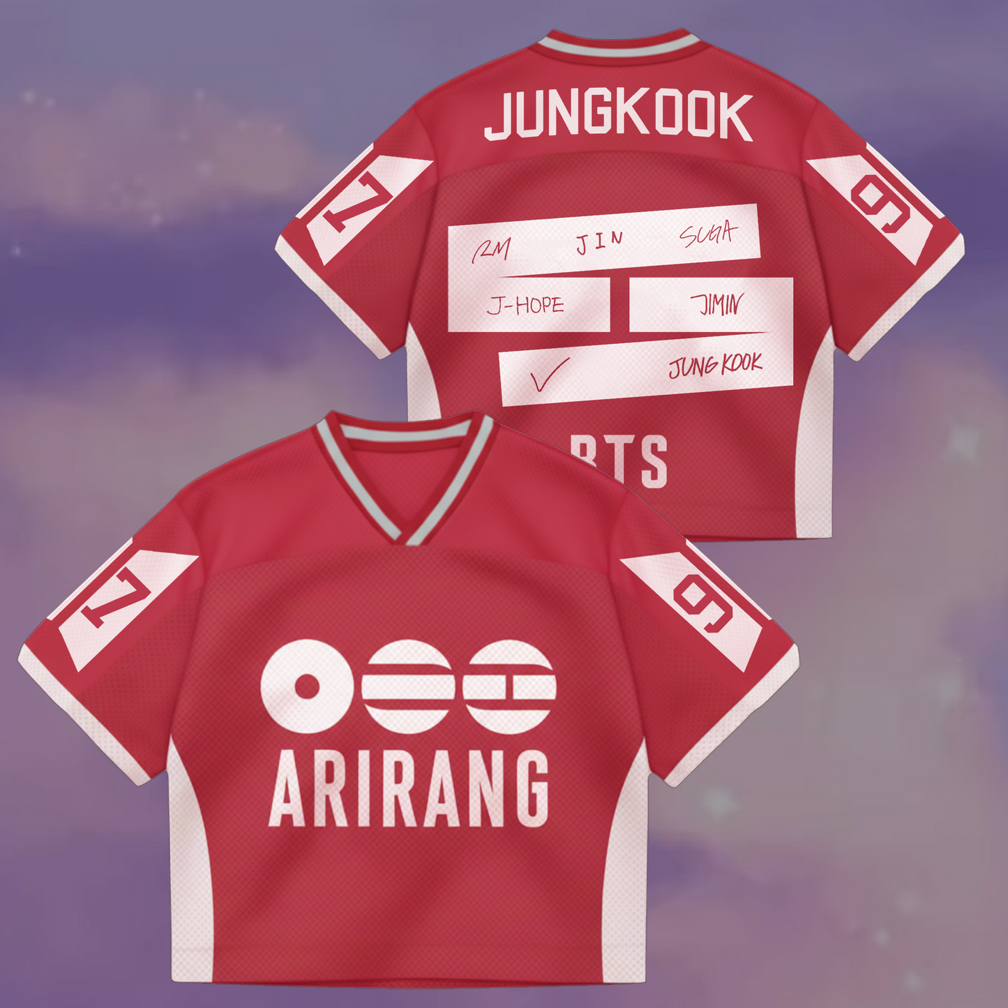 BTS The 5th Album ARIRANG World Tour Mixed Mesh Jersey