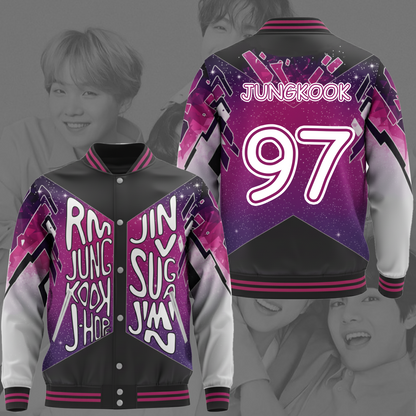 WAVESTEEᵀᴹ BTS Come Back Legend Baseball Jacket